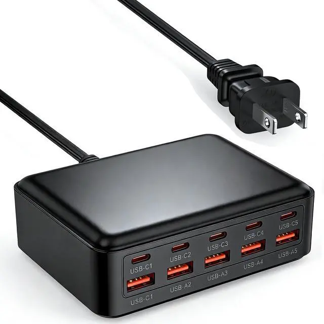 Main image of USB C Charger Station for Multiple Devices, 10-Port USBC Charging Hub