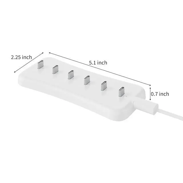 Alt view image 2 of 5 - Under Cabinet Lighting Charging Station-6Typec Charging Ports 1Pack