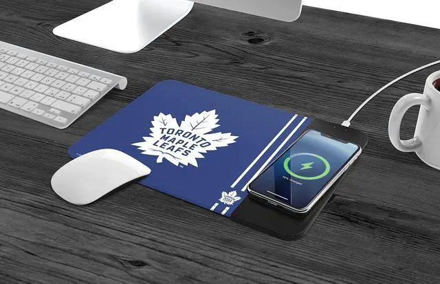 Alt view image 3 of 6 - NHL Wireless Charging Mouse Pad, Toronto Maple Leafs