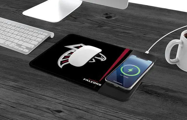 Alt view image 2 of 6 - NFL Wireless Charging Mouse Pad, Atlanta Falcons