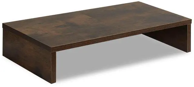 Main image of 20 inch Wood Monitor Stand Riser, Desktop Riser Shelf, Rustic Brown