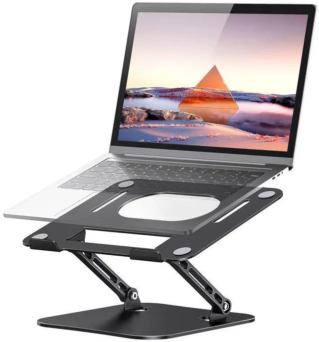 Main image of Adjustable Aluminum Laptop Stand, Ergonomic Riser for 11-16" Laptops
