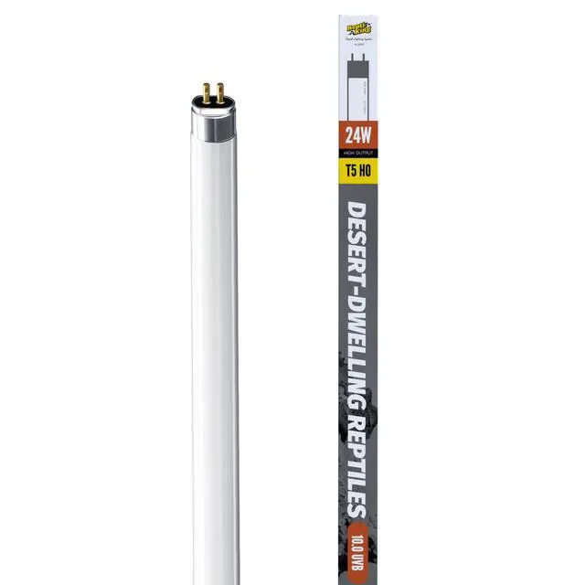 Alt view image 6 of 6 - T5 UVB Reptile Light Tube, UVB10.0 24W T5 Lamp Tube for Reptiles, Bearded Dragon UVB Light, Terrarium Liner Bulb Bar for Lizard,Length 22'' (T5 UVB Tube, 24Watt)