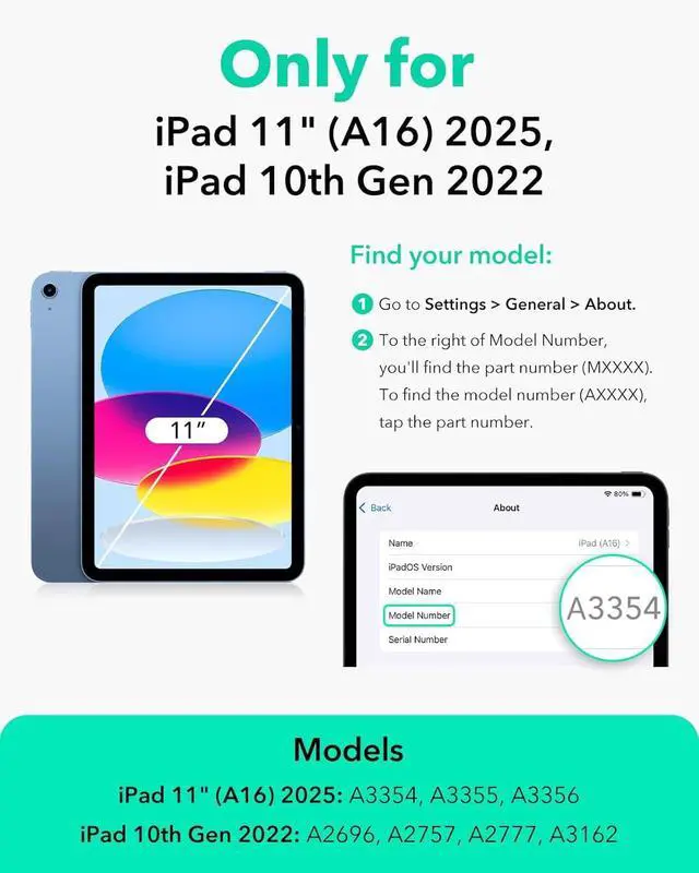Alt view image 2 of 7 - Anti Blue Light Screen Protector for iPad A16 11th/10th Generation