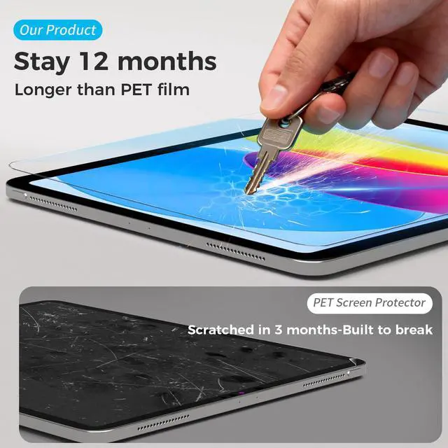 Alt view image 3 of 7 - Anti Blue Light Screen Protector for iPad A16 11th/10th Generation