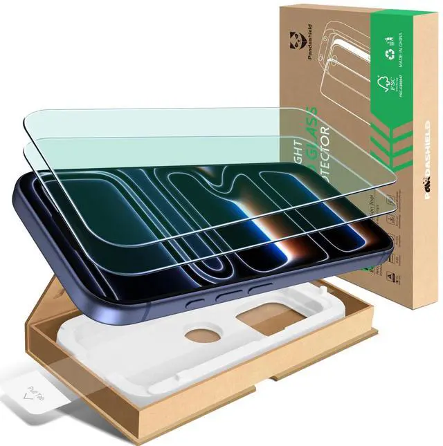 Main image of 2-Pack Anti-Blue Light Screen Protector for iPhone 17/17 Pro