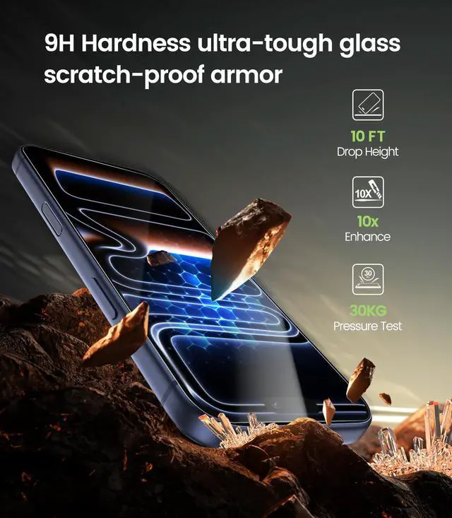 Alt view image 5 of 7 - 2-Pack Anti-Blue Light Screen Protector for iPhone 17/17 Pro