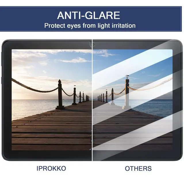 Alt view image 4 of 7 - 2 Pack Anti-Blue Light Screen Protector for Fire HD 10 Tablet (10.1 Inch) - Fire HD 10 Plus/Kids/Kids Pro Anti Glare Screen Film