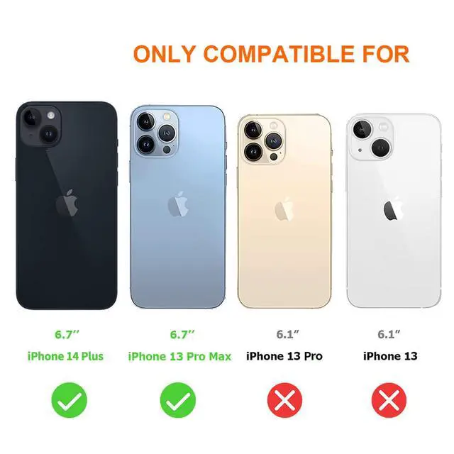 Alt view image 5 of 6 - Screen Protector for iPhone 13 pro max iPhone 14 Plus Anti Blue Light Screen Protector Compatible with iPhone 14 Plus iPhone 13 pro max 3 Pack