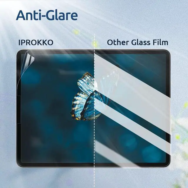 Alt view image 5 of 7 - 2pack Anti Blue Light Screen Protector Compatible with iPad Pro 12.9 Inch 2022/2021/2020/2018 (6th/5th/4th/3rd Generation), HD Clear Eye Protection Matte Anti Glare iPad 12.9 In Screen Film Cover