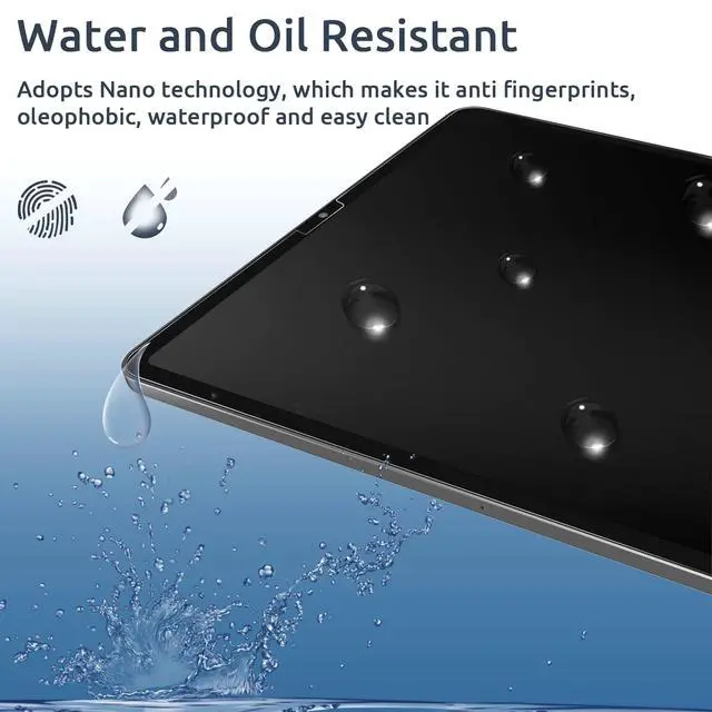 Alt view image 7 of 7 - 2pack Anti Blue Light Screen Protector Compatible with iPad Pro 12.9 Inch 2022/2021/2020/2018 (6th/5th/4th/3rd Generation), HD Clear Eye Protection Matte Anti Glare iPad 12.9 In Screen Film Cover