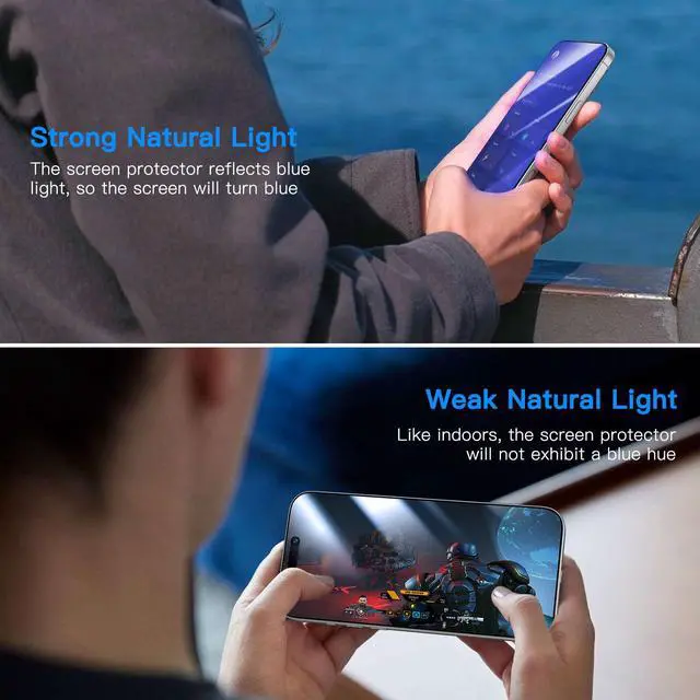 Alt view image 4 of 7 - for iPhone 16 Plus Screen Protector (Anti-Blue Light)