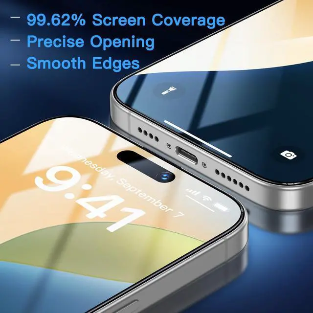 Alt view image 6 of 7 - for iPhone 16 Plus Screen Protector (Anti-Blue Light)