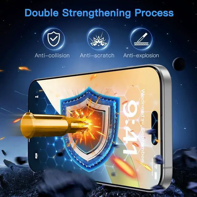 Alt view image 7 of 7 - for iPhone 16 Plus Screen Protector (Anti-Blue Light)