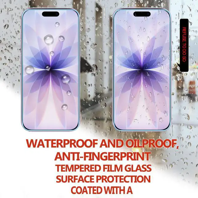Alt view image 5 of 7 - Anti Blue Light Screen Protector For iPhone 17 Tempered Glass Film 2-Pack with Camera Lens Protector 2-Pack Easy Alignment Tool