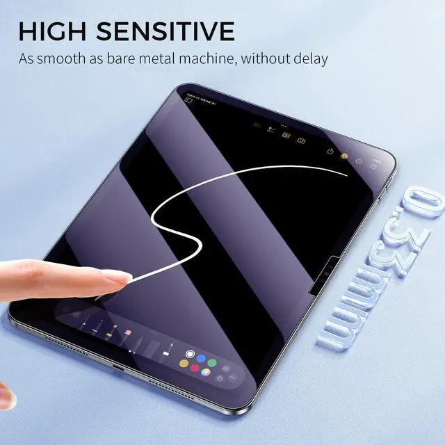 Alt view image 4 of 7 - Anti Blue Light Screen Protector for iPad Air 11-Inch M4/M3/M2
