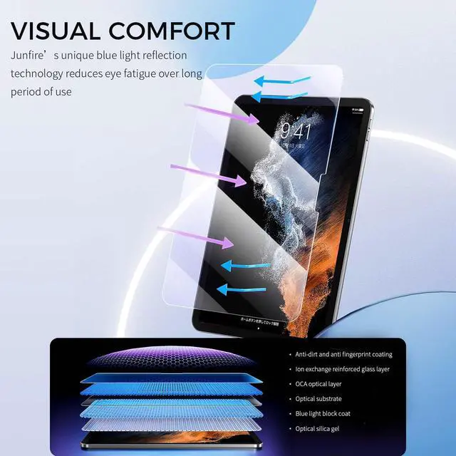 Alt view image 6 of 7 - Anti Blue Light Screen Protector for iPad Air 11-Inch M4/M3/M2