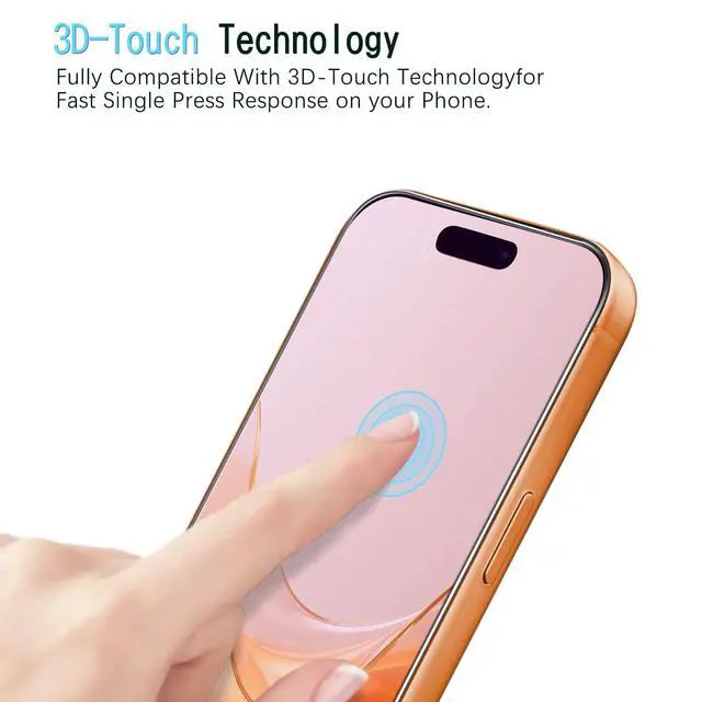 Alt view image 5 of 6 - Anti Blue Light Screen Protector for iPhone 17 Pro Max/16 Pro Max