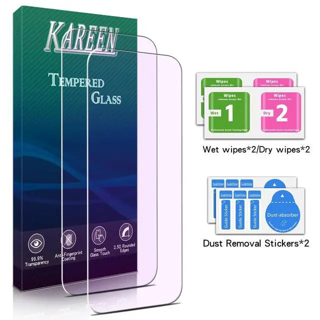 Alt view image 6 of 6 - Anti Blue Light Screen Protector for iPhone 17 Pro Max/16 Pro Max
