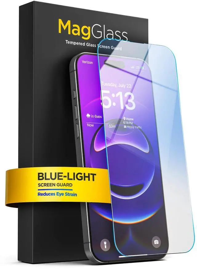 Main image of for iPhone 17 Pro Screen Protector with Blue-Light Blocking, Scratchproof Tempered Glass (Easy Applicator Included)