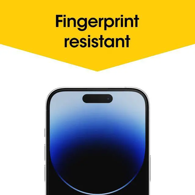 Alt view image 7 of 7 - AMPLIFY GLASS ANTIMICROBIAL BLUE LIGHT Screen Protector for iPhone 14 Pro (ONLY), Flawless Touch Response, Fingerprint Resistant, Precision Fit, Vibrant Clarity