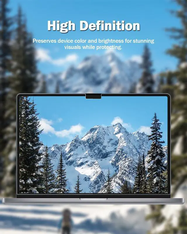 Alt view image 5 of 7 - 2-Pack Anti Blue Light Matte Screen Protector Compatible with MacBook Air 13.6/13 inch (2026-2022, M5, M4, M3, M2), Eye Protection Blue Light Blocking & Anti Glare Laptop Screen Protector