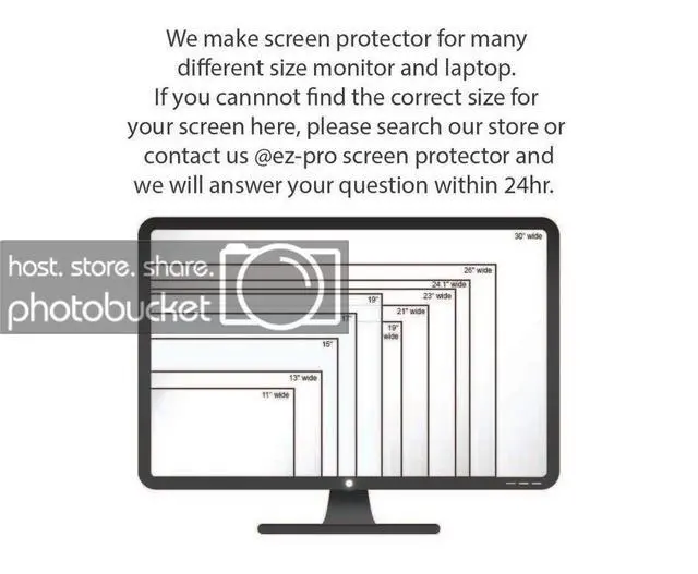 Alt view image 5 of 5 - Anti Blue Light Screen Protector (3 Pack) for 20 Inches Widescreen Desktop Monitor. Filter out Blue Light and relieve computer eye strain to help you sleep better