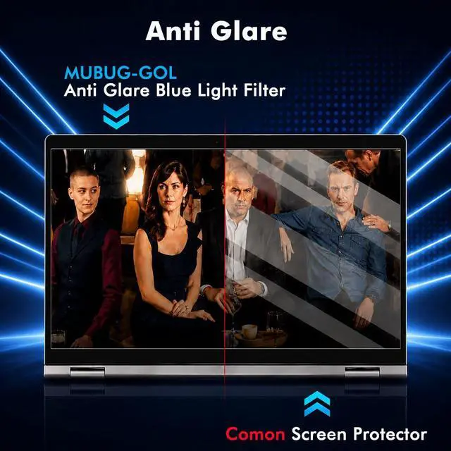 Alt view image 4 of 7 - 15.6" Laptop Screen Protector Blue Light Glare Filter Compatible with 15.6" HP/Dell/ASUS/Samsung/Lenovo/Acer/MSI/Razer Blade/LG Gram/SGIN 15.6 inch 16:9 Aspect Laptop, Eye Protection Blue Light Filter
