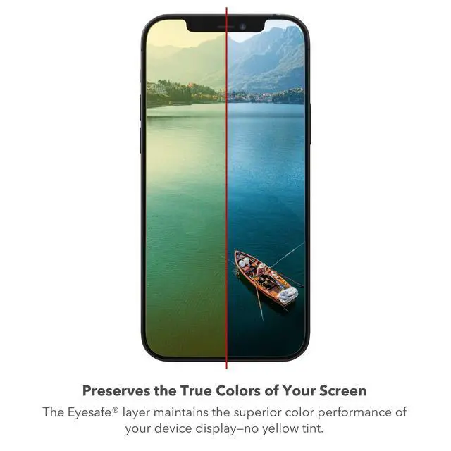 Alt view image 3 of 7 - InvisibleShield Glass Elite VisionGuard Plus - Blue Light Filter for Apple iPhone 12 Pro, 12, 11, Xr