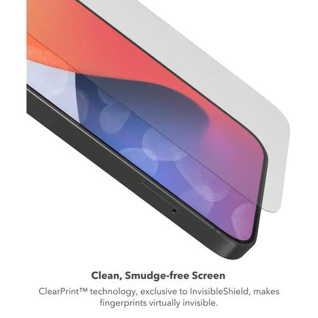 Alt view image 5 of 7 - InvisibleShield Glass Elite VisionGuard Plus - Blue Light Filter for Apple iPhone 12 Pro, 12, 11, Xr