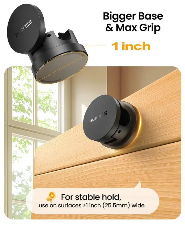 Alt view image 5 of 7 - 6 Pack Snap-Lock Cable Clips, 360° Rotatable Cord Holder for Desk