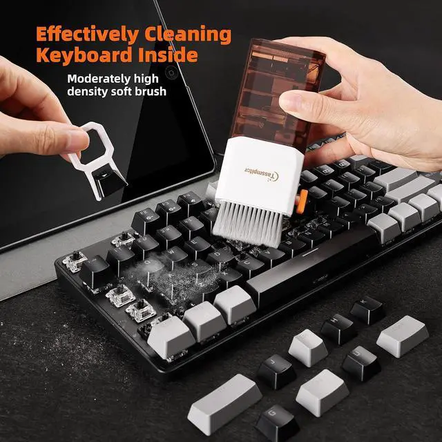 Alt view image 2 of 7 - All-in-1 Keyboard Cleaner Laptop Cleaning Kit,Computer Screen-Safe Tools