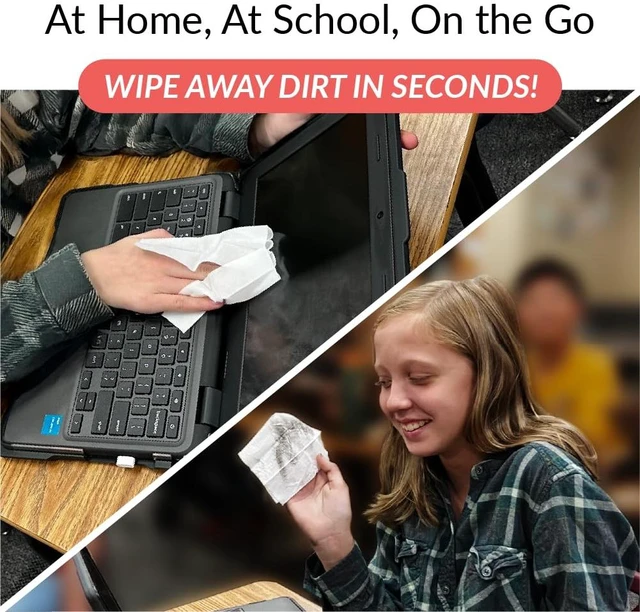 Alt view image 6 of 7 - iCloth 70% Isopropyl Alcohol Large Screen and Electronics Wipes, Lint-Free, Streak-Free, Fast-Drying, Removes Dust and Fingerprints (100 Wipes)