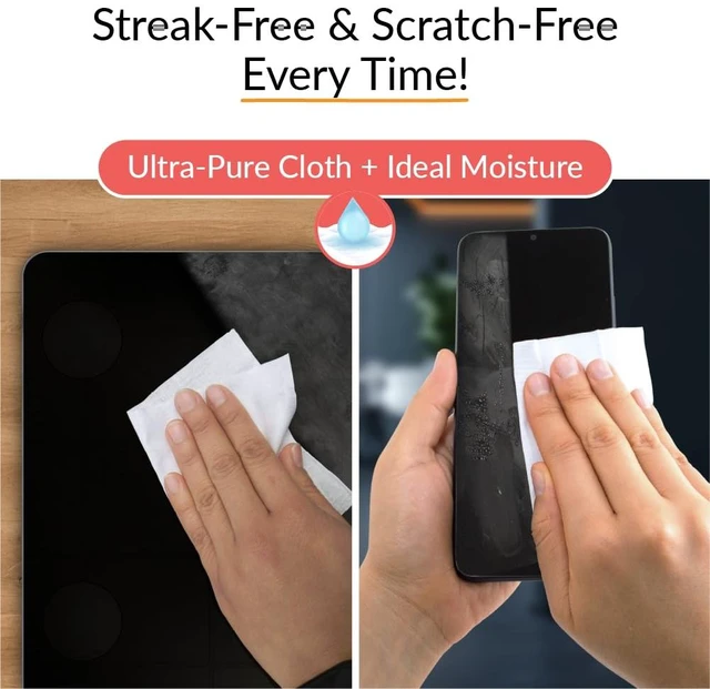 Alt view image 5 of 7 - iCloth 70% Isopropyl Alcohol Large Screen and Electronics Wipes, Lint-Free, Streak-Free, Fast-Drying, Removes Dust and Fingerprints (100 Wipes)