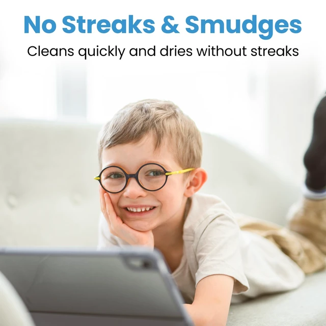 Alt view image 5 of 7 - 210 Count Lens Wipes for Eyeglasses, Eyeglass Cleaning Wipes Pre-moistened Individually Wrapped Scratch-Free Streak-Free Eye Glasses Cleaner Wipes for Sunglasses, Camera Lens, Screens