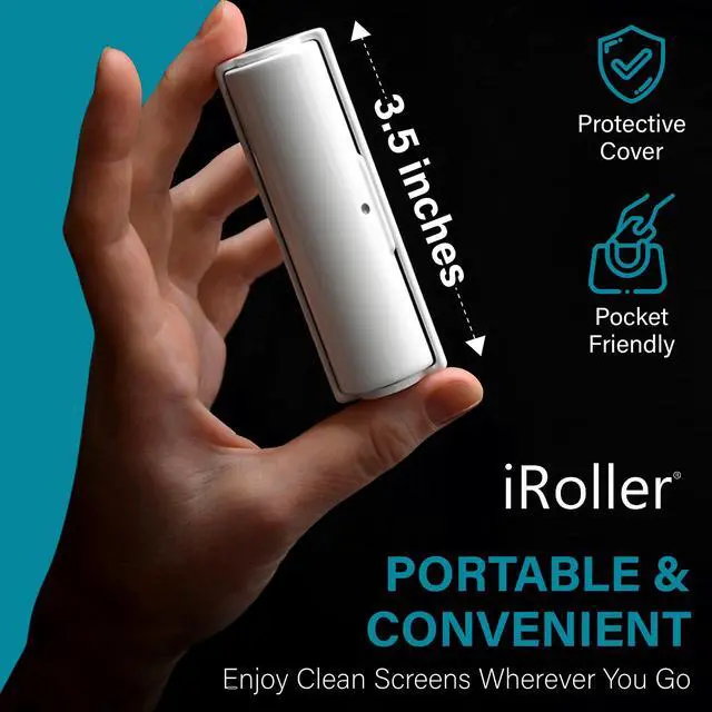 Alt view image 4 of 7 - Screen Cleaner - No Need for Spray or Wipes - Liquid Free iPad Screen Cleaner Roller Tool - Washable & Reusable - Phone Screen Cleaner Ideal for iPhone, Laptop, Computer Touchscreen - 3.5"