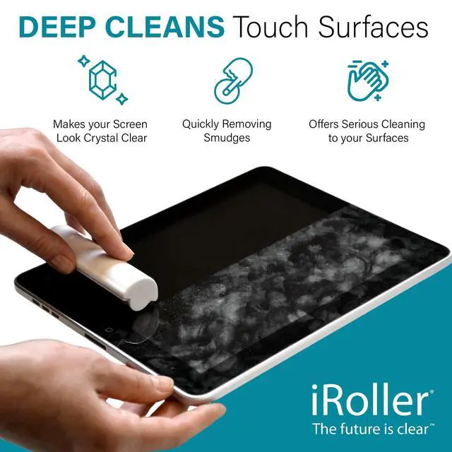 Alt view image 5 of 7 - Screen Cleaner - No Need for Spray or Wipes - Liquid Free iPad Screen Cleaner Roller Tool - Washable & Reusable - Phone Screen Cleaner Ideal for iPhone, Laptop, Computer Touchscreen - 3.5"