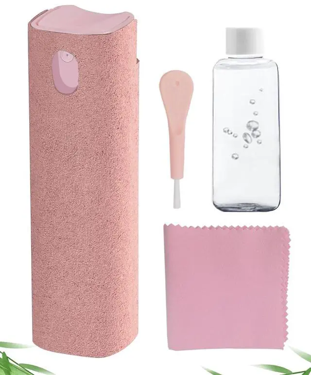 Main image of Screen Cleaner Spray and Wipe Car Accessories for Women Touch Screen Cleaner for iPhone iPad Computer Laptop Tablet MacBook Pink Car AccessoriesPink