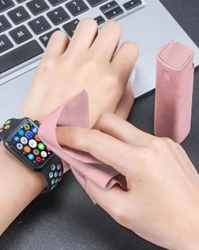 Alt view image 7 of 7 - Screen Cleaner Spray and Wipe Car Accessories for Women Touch Screen Cleaner for iPhone iPad Computer Laptop Tablet MacBook Pink Car AccessoriesPink