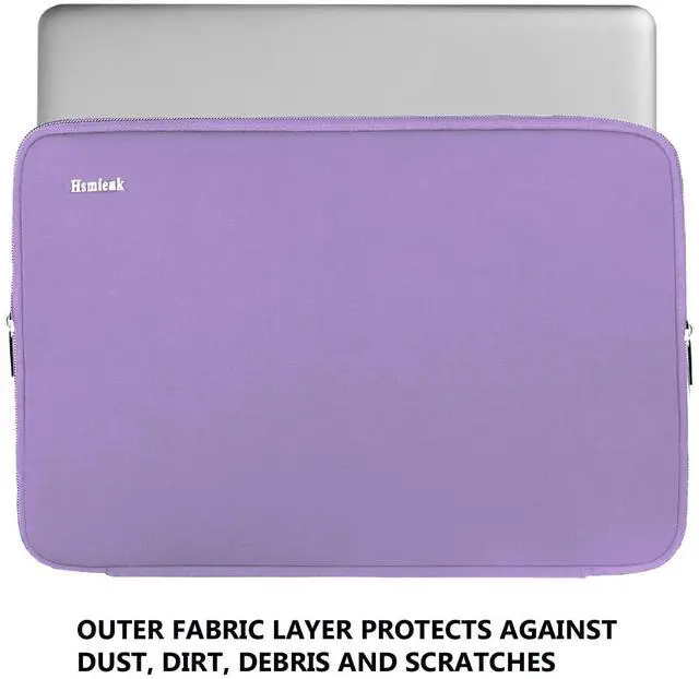 Alt view image 4 of 7 - 14 inch Laptop Case, Shockproof Protective Computer Sleeve Flip Cover Briefcase Carrying Bag Compatible with 14" HP, Lenovo, Asus, Acer, Notebook, Chromebook Computer, Light Purple