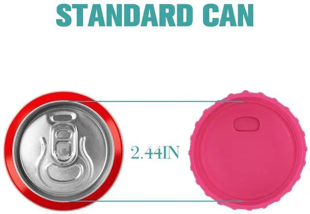 Alt view image 6 of 6 - 6-Pack Reusable Silicone Soda Can Lids - Multicolor Sealing Toppers for Beer & Beverage Cans