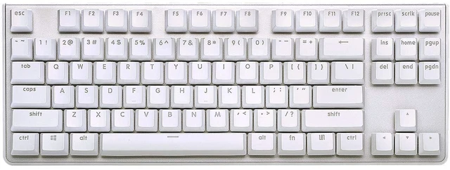 Main image of USB KM360 Professional Tenkeyless Mechanical Keyboard, Cherry MX Red, ABS Dual Injection Keycap, (White)