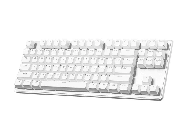 Alt view image 2 of 5 - USB KM360 Professional Tenkeyless Mechanical Keyboard, Cherry MX Red, ABS Dual Injection Keycap, (White)