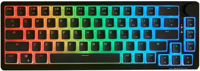 Main image of KM250 RGB 65% (67-Key) Mechanical Keyboard, PBT Dual Injection Keycap (Black)