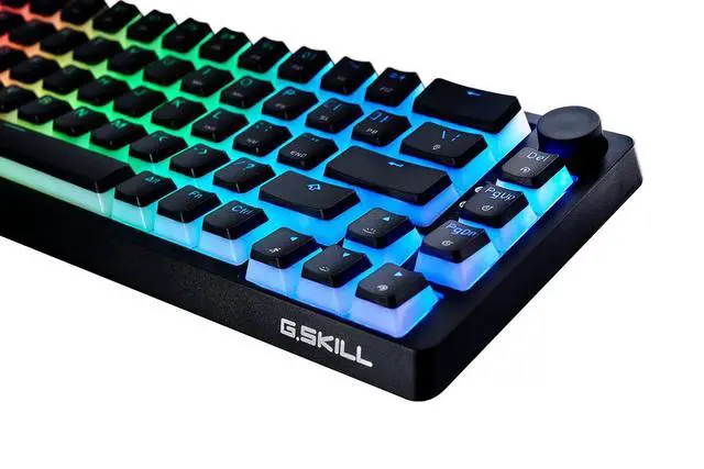 Alt view image 2 of 6 - KM250 RGB 65% (67-Key) Mechanical Keyboard, PBT Dual Injection Keycap (Black)