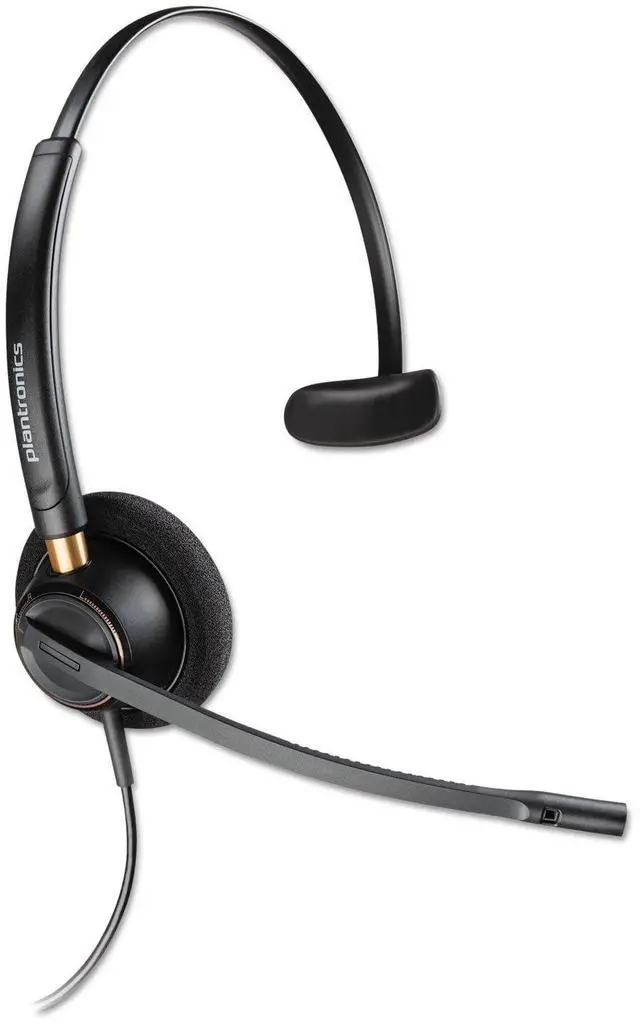 Main image of Plantronics HW510 EncorePro Noise Cancelling Over Head Monaural Headset, Black