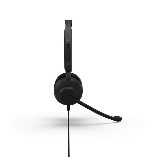 Alt view image 6 of 6 - Evolve 10 Wired Headset with Noise-Cancelling Microphone for PC/Laptop Use, Easy USB-A Setup, TCO Certified, Lightweight Design, Inline Call/Volume Controls for Online Meetings, Black