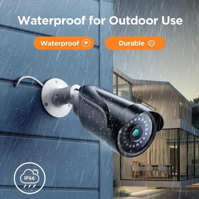 Alt view image 3 of 7 - 1080P Long Range Bullet Security Camera for DVR, Weatheproof for Indoor/Outdoor Use, Hybrid 4-in-1 OSD Switch for TVI/CVI/AHD/CVBS DVRs (Power Supply and Coaxial Cable Sold Separately)