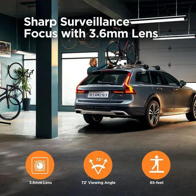 Alt view image 4 of 7 - 1080P Long Range Bullet Security Camera for DVR, Weatheproof for Indoor/Outdoor Use, Hybrid 4-in-1 OSD Switch for TVI/CVI/AHD/CVBS DVRs (Power Supply and Coaxial Cable Sold Separately)