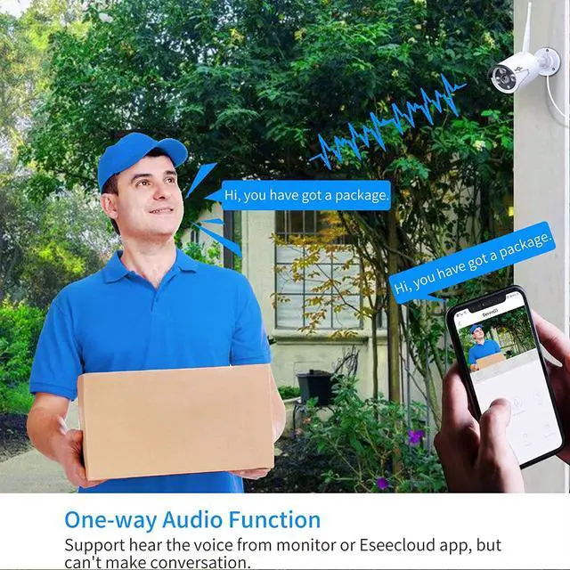 Alt view image 5 of 6 - Camera Add on 3MP Outdoor Wireless Security Camera, Waterproof Outdoor Indoor 3.6mm Lens IR Cut Day & Night Vision with Power Adapter, Compatible 10CH Wireless Security Camera System